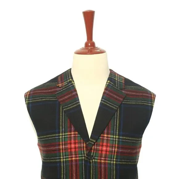 Men's Plaid Vest - Multicolor
